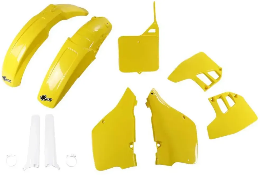 Ufo Suzuki Rm 125 1992-1992 Sukit397f-101 Fork Protectors & Plastikbausatz - Yellow - One Size
