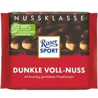 Ritter-Sport Tafelschokolade Dunkle Voll-Nuss, 100g