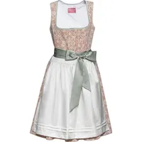 Krüger Madl Dirndl Midi-Dirndl beige|grün 38