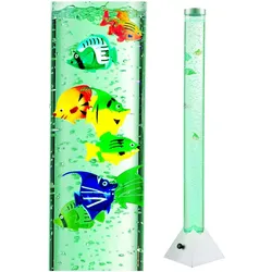 LED Wassersäule mit Deko-Fischen für Ihren Wohnraum