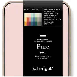 schlafgut Pure Boxspring 90 x 190 - 100 x 220 cm purple light