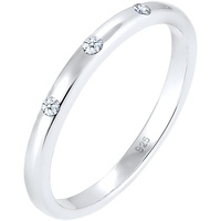 Elli DIAMORE Ring Damen Bandring Diamant (0.045 ct) 925 Sterling Silber