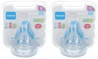 MAM Tétine silicone - Débit Rapide Liquide épais 2x2 pc(s)