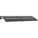 vidaXL Vordach 240 x 80 cm schwarz