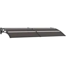vidaXL Vordach 240 x 80 cm schwarz