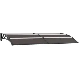 vidaXL Vordach 240 x 80 cm schwarz