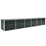 vidaXL Garten-Hochbeet verzinkter Stahl 480 x 80 x 77 cm Anthrazit