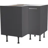 OPTIFIT Eckunterschrank Ingvar420 90 x 57 x 58,4 cm Anthrazit