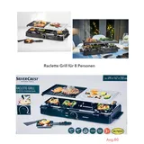 silvio design(owim gmbh & co. kg) Raclette Grill SRGS 1400W für 8 Personen Tischgrill Elektrogrill NEU