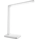 Tectake tectake® Schreibtischlampe LED, dimmbar, klappbar, 5W - weiß