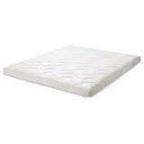 letti moderni Natura Latex Topper 160 x 200 cm Weiß
