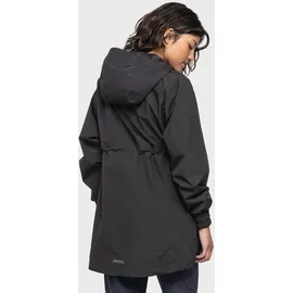 Schöffel Parka Style Bohorok WMS, wasserdichter Regenparka aus recyceltem Material, atmungsaktive Allwetterjacke mit Oversize-Passform, black, 38