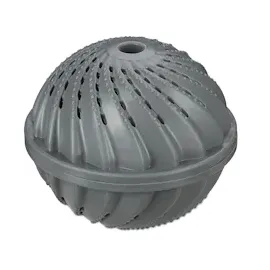 Relaxdays Waschball 2er Set, Waschkugel für Waschmaschine, Waschen ohne Waschmittel, umweltfreundlich, Wäscheball, grau