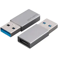 4Smarts Passiver Adapter USB-A 3.0 auf USB-C 2er Set