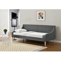 [en.casa] Tagesbett mit Matratze 90 x 200 cm Schlafsofa Bett Textil Bettgestell