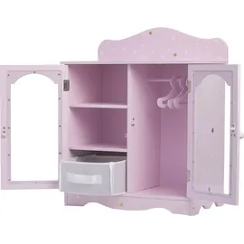 Olivia's Little World Puppenschrank Holz Puppenzubehör Babypuppen Spielzeug Olivias World TD-0210AP