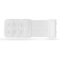 Pro Home BH Verlängerung 3er Pack), flexible Erweiterung für BH's - Elastischer Bra Extender 2 Haken, Ösen - 9,5cm x 3,2cm ( Weiß ) - BH-Verlängerer - Weiß