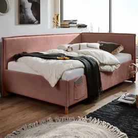 Meise Möbel meise.möbel Polsterbett Fun Stoff Rosa Rose