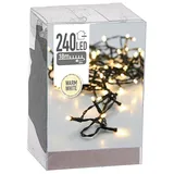 Nedis Lichterkette 240 LEDs Warmweiß IP44 Innen/Außen, grün