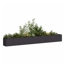 vidaXL Pflanzkübel 360 x 40 x 40 cm Schwarz