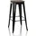 HJH Office Vantaggio High WS Barhocker 44 x 77 x 44 cm Schwarz