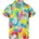 King Kameha Funky Hawaiihemd Kids Kinder Jungs, Kurzarm, Print Pineapple Leaves, Gelb, 8 - 8 Jahre
