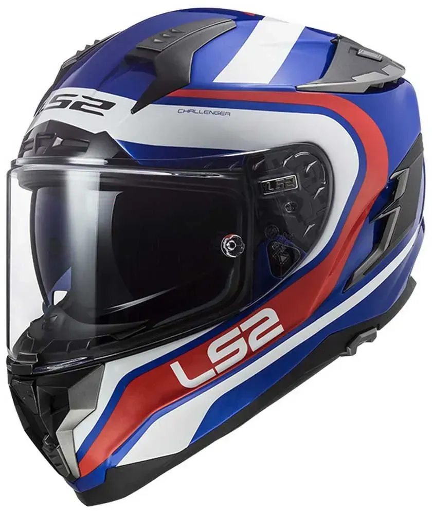 Ls2 Ff327 Challenger Integralhelm - Fusion / Blue Red - 2XS