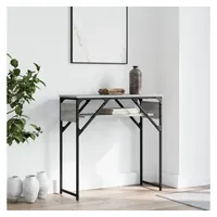 VidaXL Konsolentisch mit Ablage Grau Sonoma 75x30x75cm Holzwerkstoff