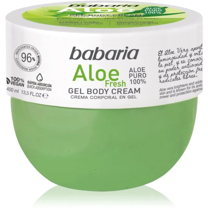 Babaria Aloe Vera feuchtigkeitsspendendes Körpergel für alle Oberhauttypen 400 ml