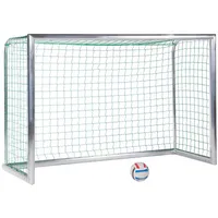 Sport-Thieme Mini-Fußballtor ""Professional Kompakt"", Alu-Naturblank, Inkl. Netz, grün (MW