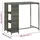 vidaXL Bartisch mit Regal 120 x 60 x 110 cm Grau