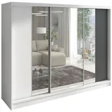 A&J MöbelLand Schiebetürenschrank VIDA 200 x 215 x 59,5 cm Grau