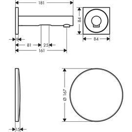 Hansgrohe Axor Uno Elektronik-Waschtischmischer Brushed Bronze