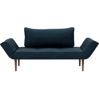 Innovation Living TM Schlafsofa Zeal, im Scandinavian Design, Styletto Beine, inklusive Rückenkissen blau