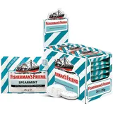 Fishermans-Friend Fisherman's Friend Spearmint, 24er Vorratsbox, grüne Minze und Menthol Geschmack, zuckerfrei je 25g