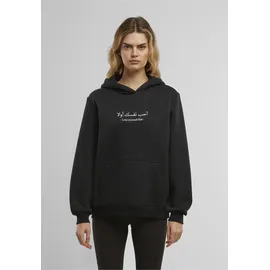 miss tee Love Yourself First EMB Fluffy Hoodie Schwarz XL