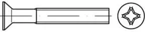 DIN 965 Form C Senkkopfschraube M4x20 Edelstahl A2 blank PH