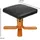 Svita Relaxsessel CHARLES Kunstleder 75 x 95 x 75 cm Braun mit Hocker