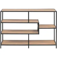 Actona Bücherregal SEAFORD 114 x 78 x 35 cm Schwarz