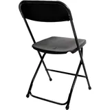 Essentials Budget Klappstuhl 43 x 49 x 80 cm schwarz
