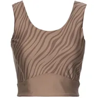 LASCANA ACTIVE Crop-Top Damen braun Gr.XS (32/34)