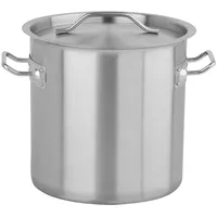 Yato Profi Kochtopf HOCH 25x25cm 12 Liter mit Deckel