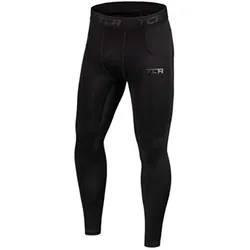 Jungen SuperThermal Enge Kompressions-Sporthose SCHWARZ XL