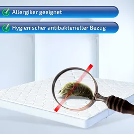 Matratzen Perfekt Geltopper 90 x 200 cm Weiß