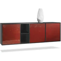 Vladon Sideboard, Bordeaux, 182x53x35 cm, Wohnzimmer, Kommoden & Sideboards,