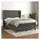 vidaXL Boxspringbett 140 x 200 cm Dunkelgrau