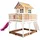 Axi Spielhaus Liam braun/weiß inkl. Rutsche lila