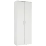 Xora Mehrzweckschrank, Weiß, Holzwerkstoff, 5 Fächer, 72x194x36 cm, Waschküche, Mehrzweckschränke