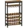 Songmics UHSR66BX Gaderobe Bodenstehend Braun, Schwarz, Holzwerkstoff, Schichtholz, 66x100x32 cm