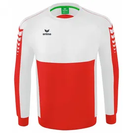 Erima Six Wings Sweatshirt rot/weiß M